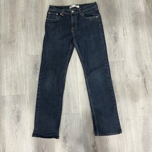 Levi's 514 Straight Jeans Men's Size 28x28 Dark Wash Regular Fit Denim